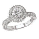 halo semi-mount diamond ring 115056-100