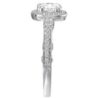 halo semi-mount diamond ring 115071-050